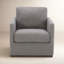 Fauteuil pivotant rembourré avec coussins réversibles Bobbi-100965895