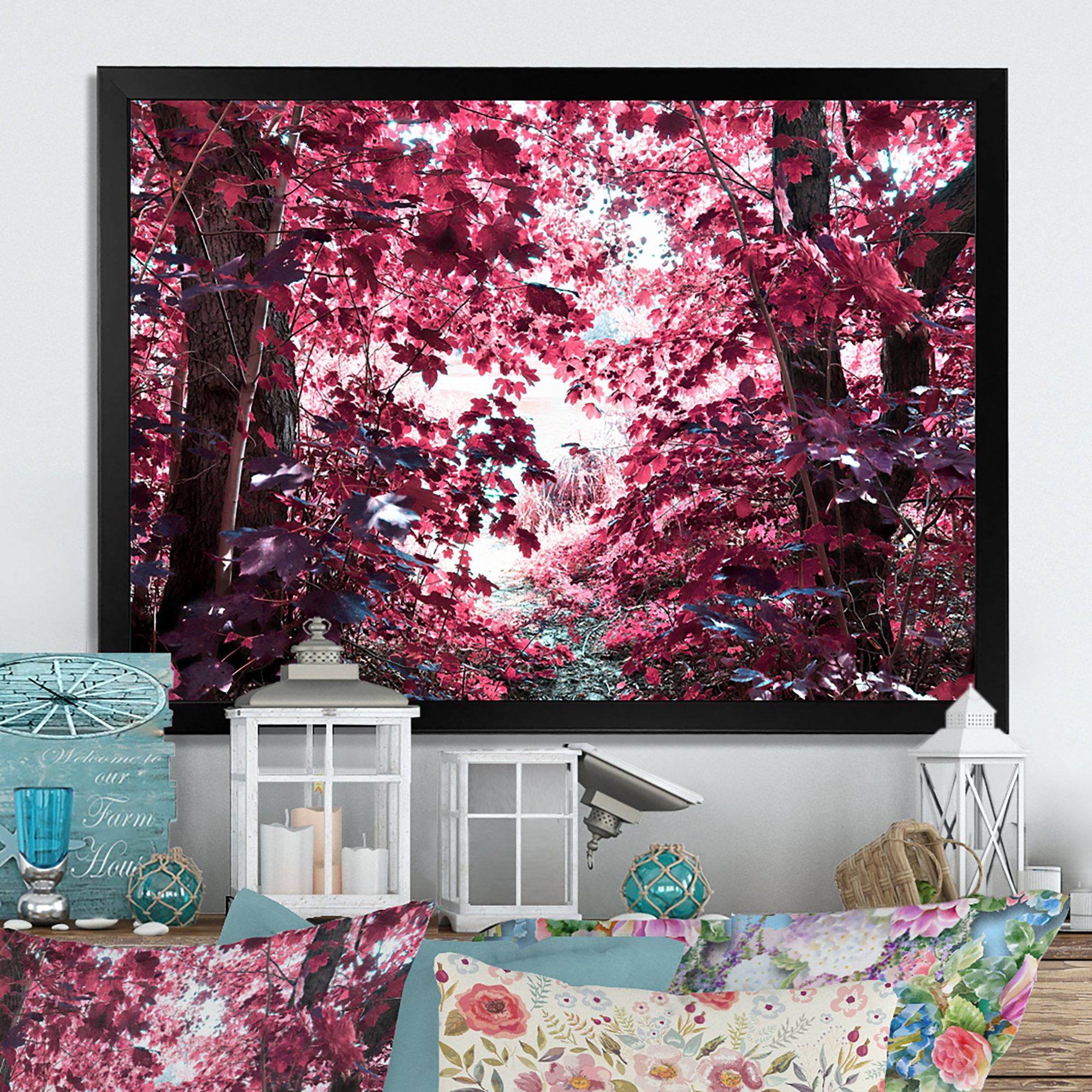 Millwood Pines Pink And Purple Fantasy Forest II - on - Wayfair Canada