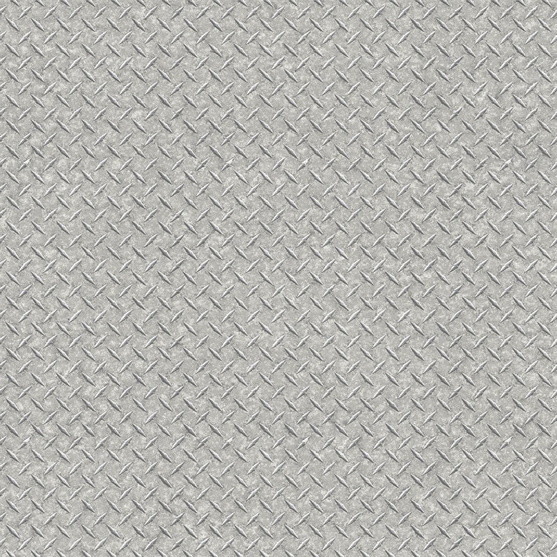 Steampunk Grate 10m L x 53cm W Abstract Roll Wallpaper, Light Grey