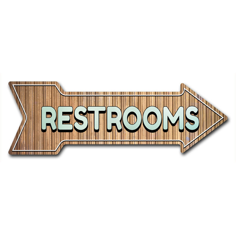 Restrooms Sign