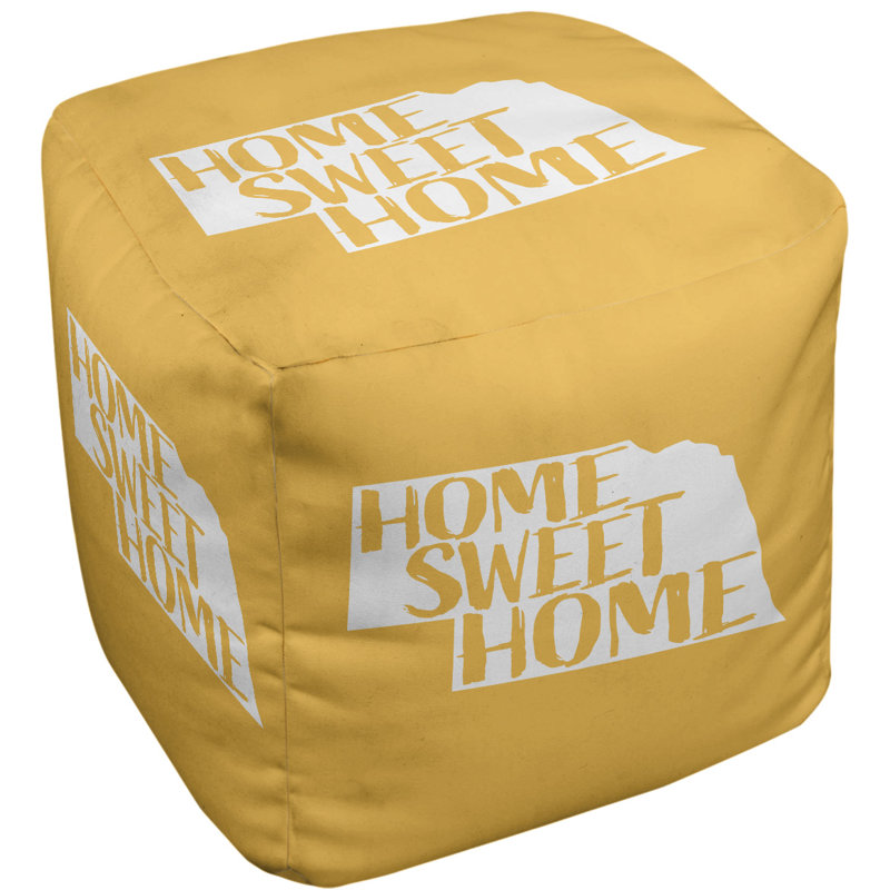 Repose-pieds à cubes nebraska the home, Jaune