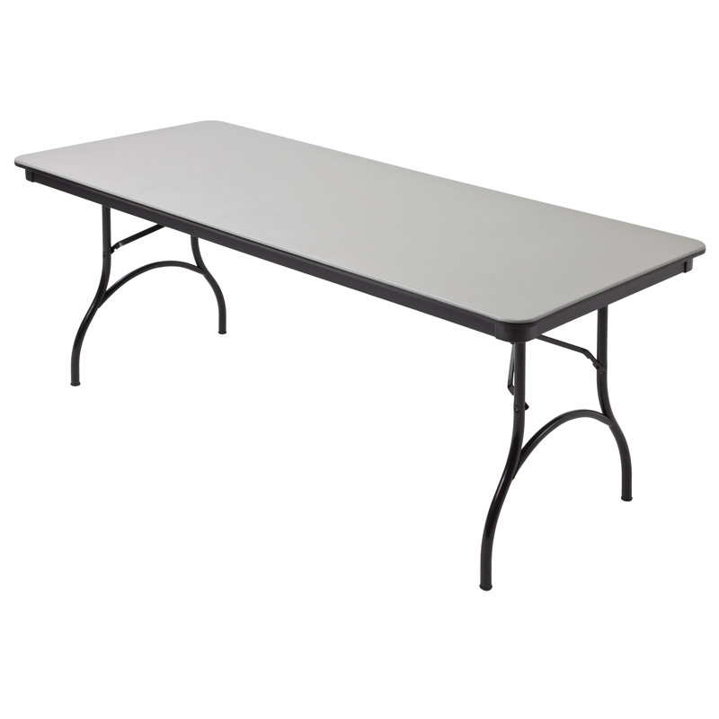 Table pliante rectangulaire 72 ", gris, H 29 po x l 96 po x P 30 po