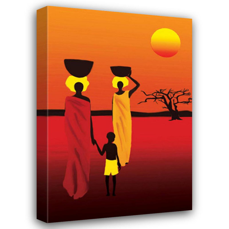 Femmes savanes d'Afrique, H 48 po x l 32 po