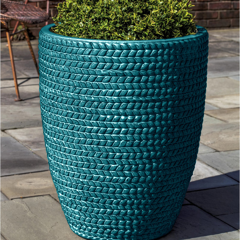 Handmade Pot Planter, Indigo Rain