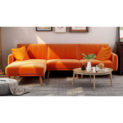 Canapé modulaire en velours Windale