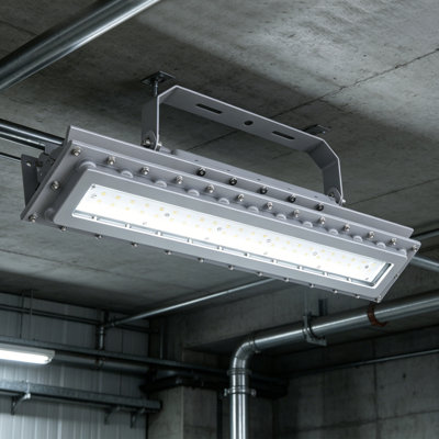 1 Pack 60W Dimmable 5000K LED Explosion Proof Flood Light U-Bracket Wet Location (Set of 1)