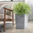 9in.W x 13in.H Medium Concrete Rectangular Flower Tree Planter with Drainage Holes, Handcrafted Cement Plant Pot-1816805634-1816971921
