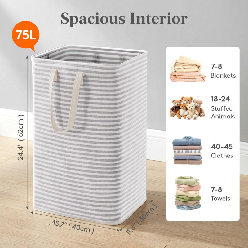 Cotton Blend, Polyester Laundry Room Organiser