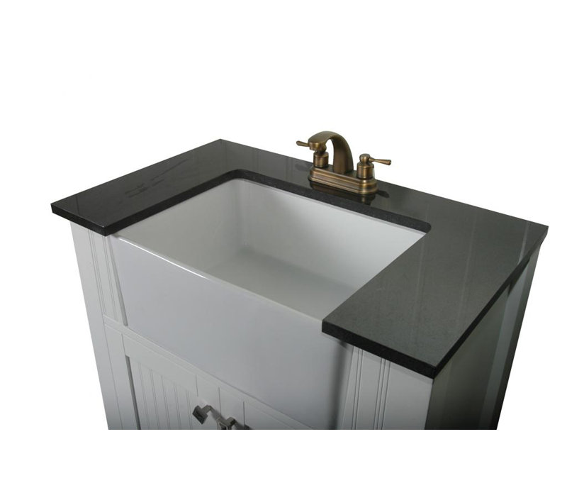 Ensemble de meuble-lavabo simple 30 po, blanc