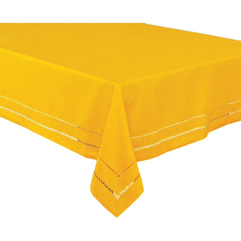 Goudy Tablecloth, Gold, 108" L x 65" W