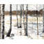 Ensemble de 4 napperons en polyester tressé Winter Swamp - Décoration intérieure