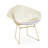 17.5'' H Faux Leather Upholstered Metal Armchair-895115927-874802887
