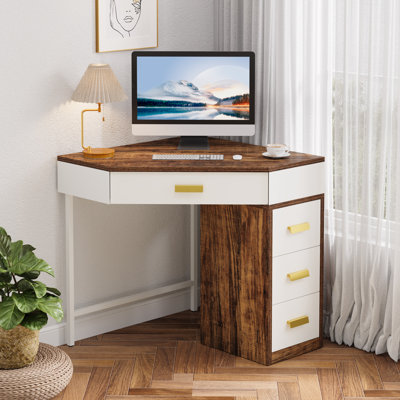 Corner Desk with 4 Drawers by Ebern Designs