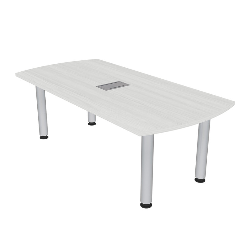 Table de conférence Arc, Cyprès blanc, Argent argent, L 60 po x l 36 po