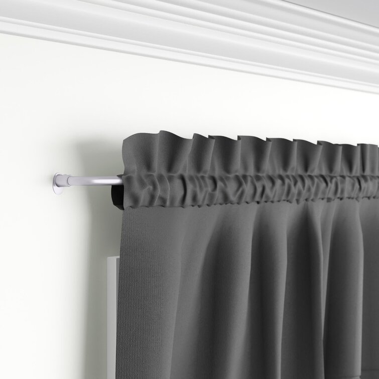 Sauhal Adjustable 0.63" Single Curtain Rod