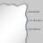 Rectangular Wavy Beveled Framless Wall Mirror Accent Decorative Mirror Horizontal And Vertical