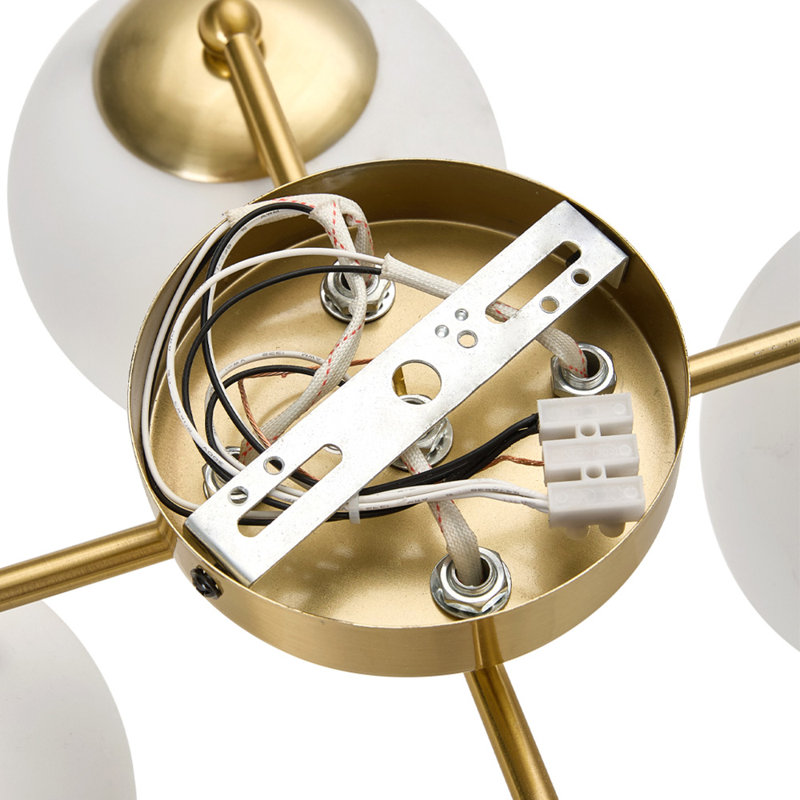 Glass Semi Flush Mount