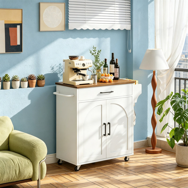 Wood Bar Cart