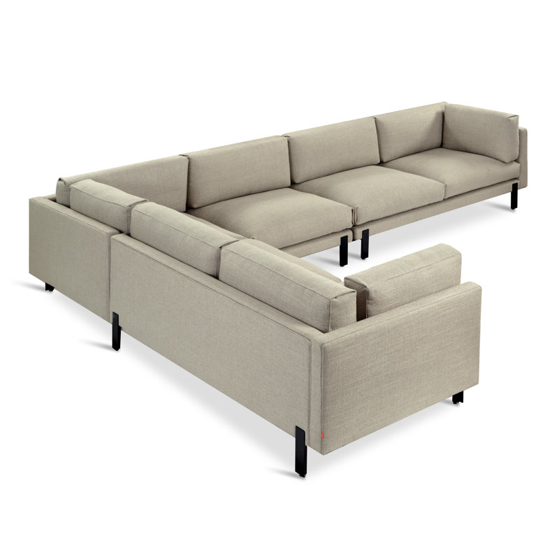 Canapé modulaire Silverlake XL, Andorre étain performance vannerie, Orienté vers la gauche