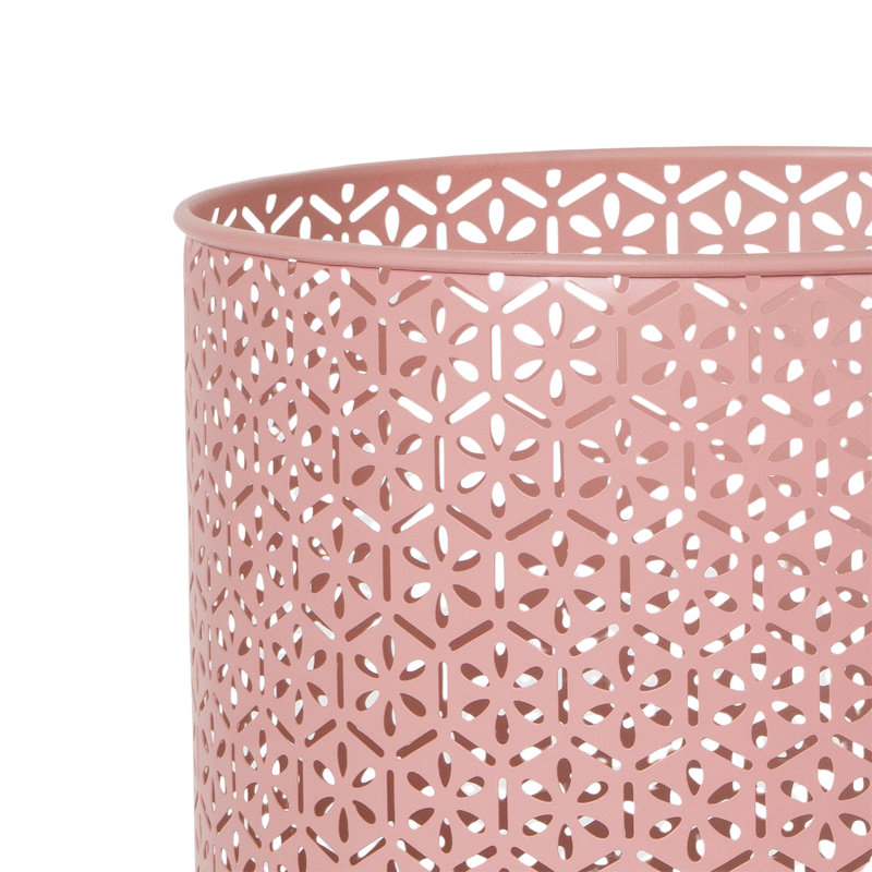 Pot de fleurs d'intérieur en métal avec base à 4 pieds Jalesse Boho, H 12 po x l 9,5 po x P 9,5 po