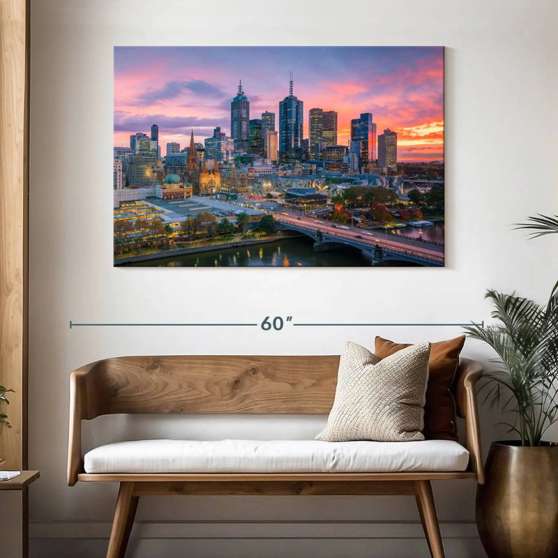 Siréci, crépuscule de Melbourne, H 32 po x l 48 po