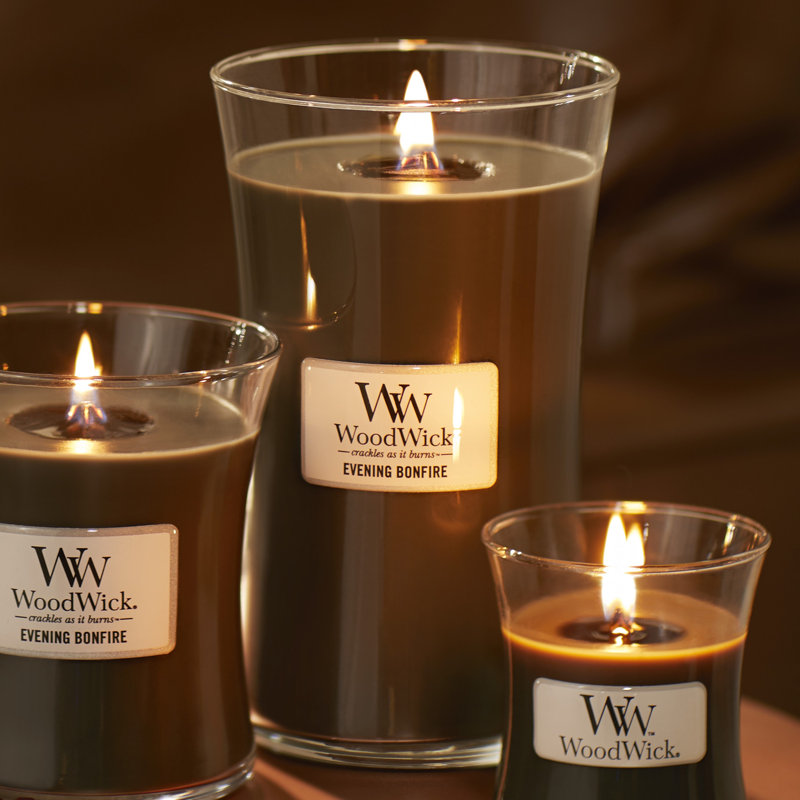Evening Bonfire Scented Jar Candle, 16 oz Small Jar