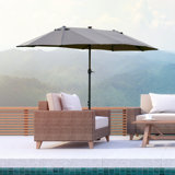 Icarus 4.4m x 2.6m Rectangular Traditional Parasol