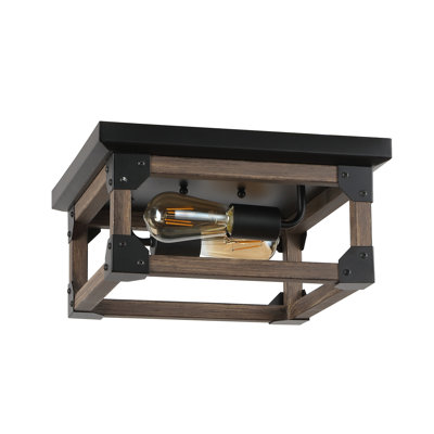 Plafonnier encastré 13 po 2 lumières Takako