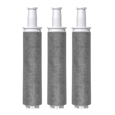 Cartouche de rechange pour filtre de douche en fibre de carbone activé par la NSF Ionpolis pour corps de pomme de douche à main 3 pièces / paquet Élimine le chlore, les impuretés et les particules fines