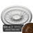 Endurathane Spring Leaf Ceiling Medallion, 19 7/8"OD x 3 5/8"ID x 1 1/4"P (Fits Canopies up to 5 5/8")Hand-Painted Smokey Topaz Crackle Finish-28576542