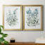 «Delicate Blue Botanical I», ensemble de 2 reproductions d'art sur toile encadrées-61455396-61455398