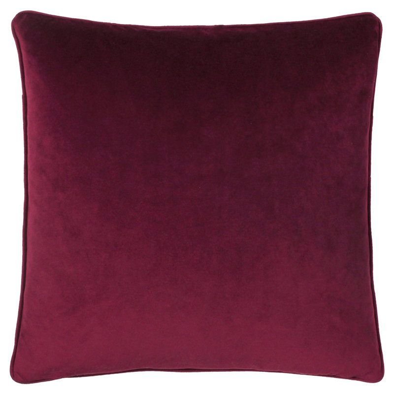 Geometric Square Cushion, Berry