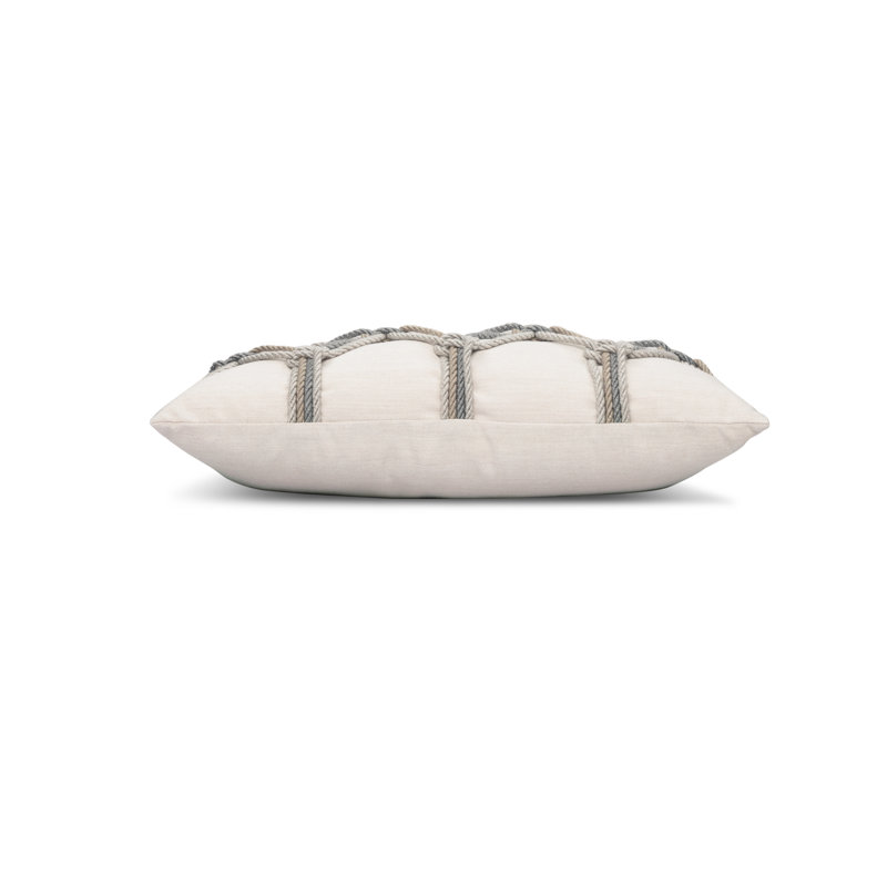 Rope Outdoor Rectangular Sunbrella® Pillow Cover & Insert, Grigio