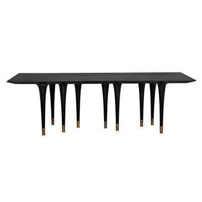 Romeo 95" Mahogany Solid Wood Dining Table by Noir