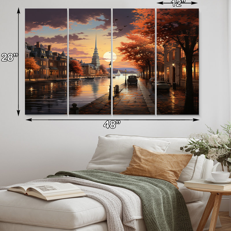 Traditional Cities & Countries Wall Decor on Metal