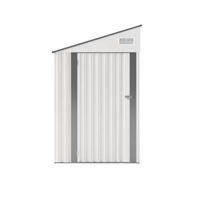 Spacious Metal Sheds 4x8 Ft, Modern Sloped Roof Storage For Home