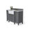 Adeline 48'' Single Bathroom Vanity with Carrara Marble Top-1107604343