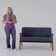 Desi Retro Button Tufted Loveseat