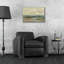  Art mural en verre «Mute Green Landscape» par Silvia Vassileva, 24 po x 16 po-1448470173