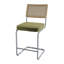 Tabouret de bar / tabouret de bar en acier inoxydable avec dossier en rotin - ensemble de 2-35622324