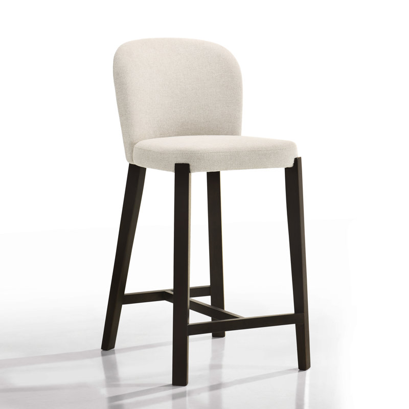 Larsen Illeigh 26'' Counter Stool, Dark Brown, Oatmeal