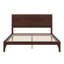 Lit plateforme en bois de bambou de style Mid-Century avec support en lattes de bois-795761469-795761468