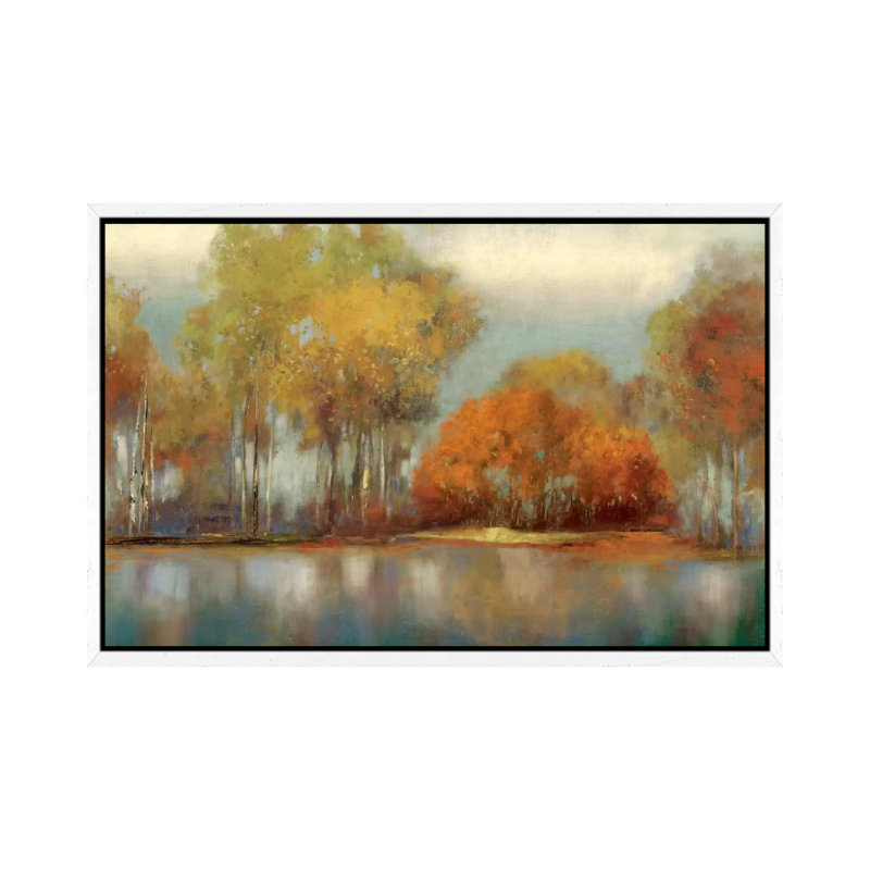 Reflections I 1 Piece Painting on Canvas, 101.6 cm H x 66.04 cm W, White Framed Canvas