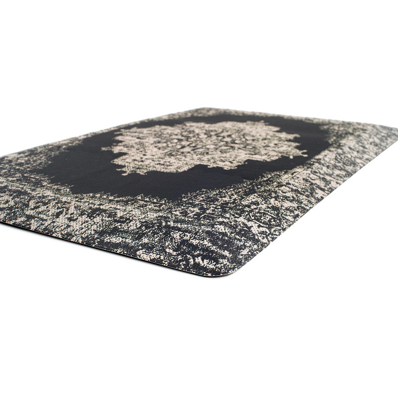 Distressed Medallion Cushioned Anti Fatigue Standing Kitchen Mat, Rectangle 18" x 47"