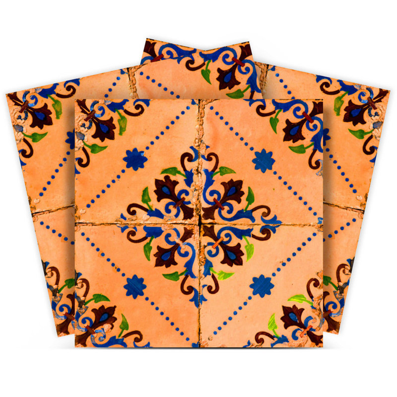 Carrelage mosaïque auto-adhésif en vinyle Rio, H 8 po x l 8 po x P 0,1 po