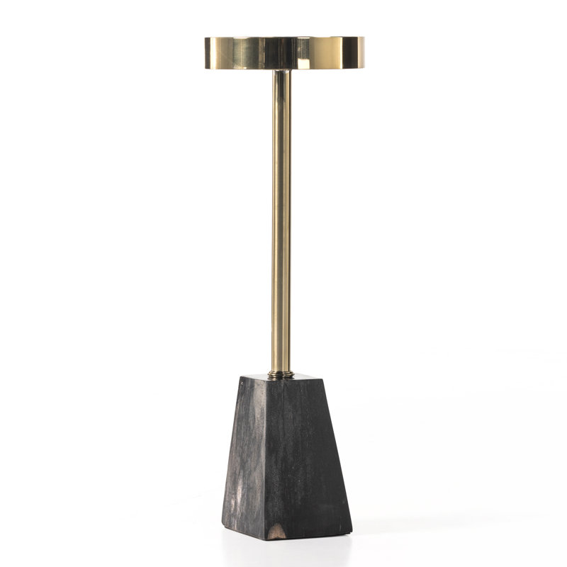 Galen End Table, Black/Gold, Black/Gold