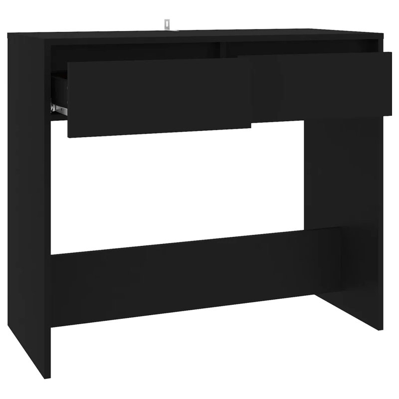 Isaish Console Table, Black, 76.5cm H x 89cm W x 41cm D