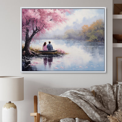 Romantic Couple Landscape Serenity III - Romantic Landscape Wall Art Living Room