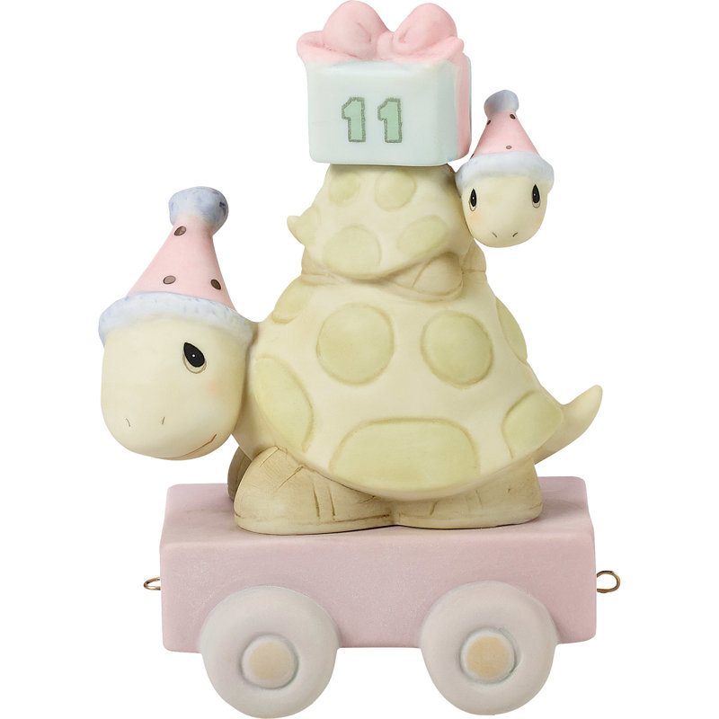 Figurine Precise Moments Birthday Train Turtles