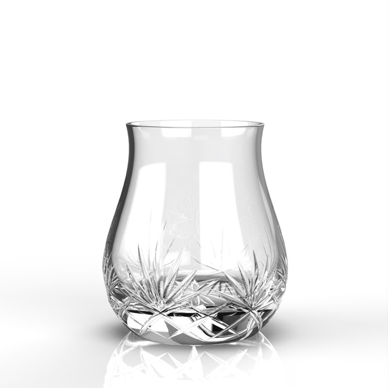 World Menagerie Crystal Cut Canadian Whiskey Glass 10 Fl. Oz
